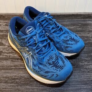 Asics Men's Cumulus 23 Running Shoes Blue/White Size  10.5